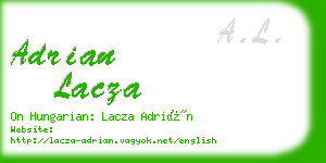 adrian lacza business card